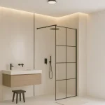 Népszerű Inspiro Design Moon 90 cm Walk-in zuhanyfal, fekete ZUH1373Inspiro Design