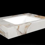 DesignFlow - Mediterrán Kerámia - Egyedi, kézzel készített mosdópult - 800x550x120 - Négyszögletes mosdó - Macchia Vecchia Ne maradj le