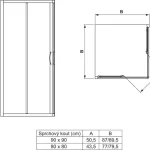 Azonnal elérhető Ideal Standard - Tipica - Zuhanykabin kiegészítő - T2196YB