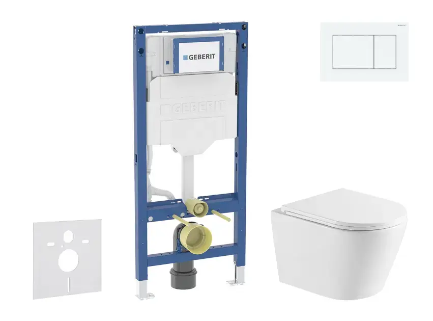 Biztonságos fizetés Geberit - Duofix - Fali WC szett - SANI11CA31112